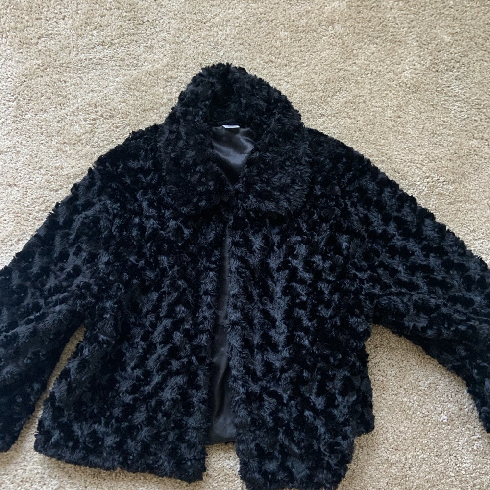 Black soft short jacket
